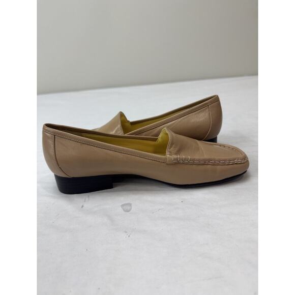 Bellini Genuine Leather Loafer Shoes Tan Flats Neutral Boho Preppy Women Sz 5.5 - Picture 4 of 13